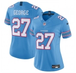 Women's Tennessee Titans #27 Eddie George Light Blue 2026 F.U.S.E. Vapor Limited Stitched Football Jersey