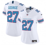 Women's Tennessee Titans #27 Eddie George White 2026 F.U.S.E. Vapor Limited Stitched Football Jersey