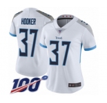 Women's Tennessee Titans #37 Amani Hooker White Vapor Untouchable Limited Player 100th Season Football Jersey