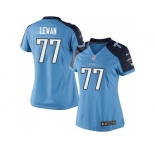 Women's Tennessee Titans #77 Taylor Lewan Light Blue NFL Jersey