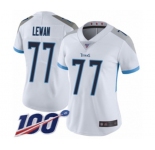 Women's Tennessee Titans #77 Taylor Lewan White Vapor Untouchable Limited Player 100th Season Football Jersey