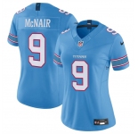 Women's Tennessee Titans #9 Steve McNair Light Blue 2026 F.U.S.E. Vapor Limited Stitched Football Jersey