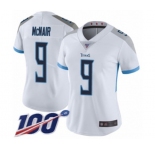 Women's Tennessee Titans #9 Steve McNair White Vapor Untouchable Limited Player 100th Season Football Jersey