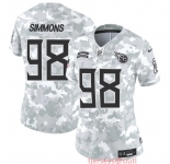 Women's Tennessee Titans #98 Jeffery Simmons 2024 F.U.S.E Arctic Camo Salute To Service Limited Stitched Football Jersey