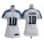 nike women nfl jerseys tennessee titans #10 jake locker white[nike]