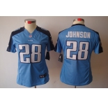 nike women nfl jerseys tennessee titans #28 chris johnson lt.blue[nike limited]
