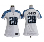 nike women nfl jerseys tennessee titans #28 chris johnson white[nike]