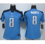 nike women nfl jerseys tennessee titans #8 mariota blue[nike limited][mariota]