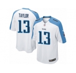 Youth Nike Tennessee Titans #13 Taywan Taylor Limited White NFL Jersey