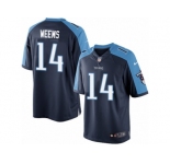 Youth Nike Tennessee Titans #14 Eric Weems Limited Navy Blue Alternate NFL Jersey