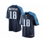 Youth Nike Tennessee Titans #18 Rishard Matthews Limited Navy Blue Alternate NFL Jersey