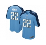 Youth Nike Tennessee Titans #22 Derrick Henry Game Light Blue Team Color NFL Jersey