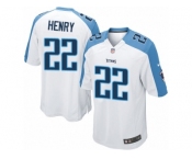 Youth Nike Tennessee Titans #22 Derrick Henry Game White NFL Jersey