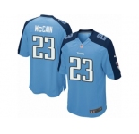 Youth Nike Tennessee Titans #23 Brice McCain Game Light Blue Team Color NFL Jersey