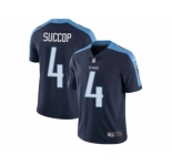 Youth Nike Tennessee Titans #4 Ryan Succop Vapor Untouchable Limited Navy Blue Alternate NFL Jersey