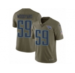 Youth Nike Tennessee Titans #59 Wesley Woodyard Limited Olive 2017 Salute to Service NFL Jersey