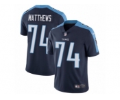 Youth Nike Tennessee Titans #74 Bruce Matthews Vapor Untouchable Limited Navy Blue Alternate NFL Jersey