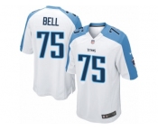Youth Nike Tennessee Titans #75 Byron Bell Game White NFL Jersey