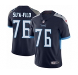 Youth Nike Tennessee Titans #76 Xavier Su'a-Filo Navy Blue Team Color Vapor Untouchable Limited Player NFL Jersey