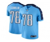 Youth Nike Tennessee Titans #78 Jack Conklin Light Blue Stitched NFL Limited Rush Jersey