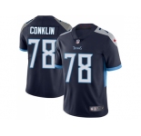 Youth Nike Tennessee Titans #78 Jack Conklin Navy Blue Alternate Stitched NFL Vapor Untouchable Limited Jersey