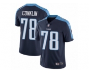 Youth Nike Tennessee Titans #78 Jack Conklin Vapor Untouchable Limited Navy Blue Alternate NFL Jersey