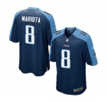 Youth Nike Tennessee Titans #8 Marcus Mariota Game Navy Blue Alternate NFL Jersey