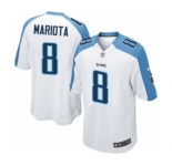 Youth Nike Tennessee Titans #8 Marcus Mariota Game White NFL Jersey