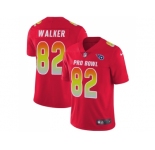 Youth Nike Tennessee Titans #82 Delanie Walker Red Stitched NFL Limited AFC 2018 Pro Bowl Jersey