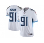 Youth Nike Tennessee Titans #91 Derrick Morgan White Stitched NFL Vapor Untouchable Limited Jersey