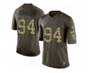 Youth Nike Tennessee Titans #94 Austin Johnson Limited Green Salute to Service NFL Jersey