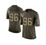 Youth Nike Tennessee Titans #96 Sylvester Williams Limited Green Salute to Service NFL Jersey
