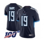 Youth Tennessee Titans #19 Tajae Sharpe Navy Blue Team Color Vapor Untouchable Limited Player 100th Season Football Jersey