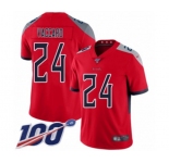 Youth Tennessee Titans #24 Kenny Vaccaro Limited Red Inverted Legend 100th Season Football Jersey