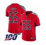 Youth Tennessee Titans #55 Jayon Brown Limited Red Inverted Legend 100th Season Football Jersey