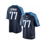 Youth Tennessee Titans #77 Taylor Lewan Navy Blue NFL Jersey