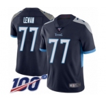 Youth Tennessee Titans #77 Taylor Lewan Navy Blue Team Color Vapor Untouchable Limited Player 100th Season Football Jersey