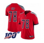 Youth Tennessee Titans #78 Curley Culp Limited Red Inverted Legend 100th Season Football Jersey