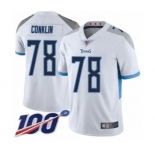 Youth Tennessee Titans #78 Jack Conklin White Vapor Untouchable Limited Player 100th Season Football Jersey