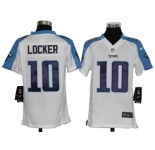 nike youth nfl jerseys tennessee titans #10 jake locker white[nike]