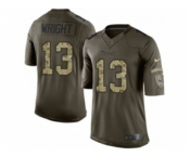 nike youth nfl jerseys tennessee titans #13 wright army green[nike Limited Salute To Service]