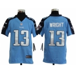 nike youth nfl jerseys tennessee titans #13 wright blue[nike]