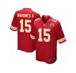 Men's Nike Kansas City Chiefs #15 Patrick Mahomes II Game Red Team Color NFL Jersey