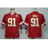 nike jerseys kansas city chiefs #91 hali red[game]