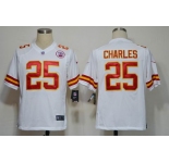 nike nfl jerseys kansas city chiefs #25 jamaal charles white[game]