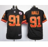 nike nfl jerseys kansas city chiefs #91 hali black[game]