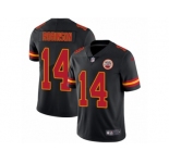 Men Nike Kansas City Chiefs #14 Demarcus Robinson Elite Black Rush Vapor Untouchable NFL Jersey