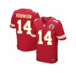 Men Nike Kansas City Chiefs #14 Demarcus Robinson Elite Red Team Color NFL Jersey