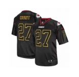Men Nike Kansas City Chiefs #27 Kareem Hunt Elite Lights Out Black NFL Jersey
