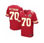 Men Nike Kansas City Chiefs #70 Bryan Witzmann Elite Red Team Color NFL Jersey